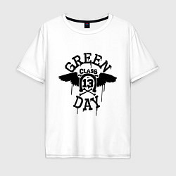 Футболка оверсайз мужская Green Day: Class of 13, цвет: белый