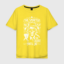 Футболка оверсайз мужская The Smarter & The Lucker, цвет: желтый