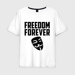 Мужская футболка оверсайз Freedom forever