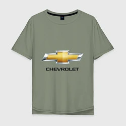 Мужская футболка оверсайз Chevrolet логотип