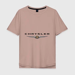 Мужская футболка оверсайз Chrysler logo