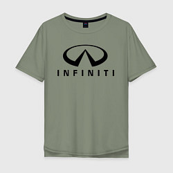 Мужская футболка оверсайз Infiniti logo