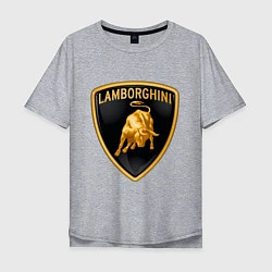 Мужская футболка оверсайз Lamborghini logo