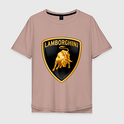 Мужская футболка оверсайз Lamborghini logo