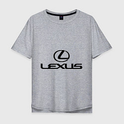 Футболка оверсайз мужская Lexus logo, цвет: меланж