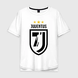Футболка оверсайз мужская Juventus 7J, цвет: белый