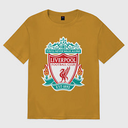 Футболка оверсайз мужская Liverpool FC, цвет: горчичный