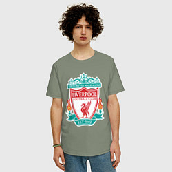 Футболка оверсайз мужская Liverpool FC, цвет: авокадо — фото 2