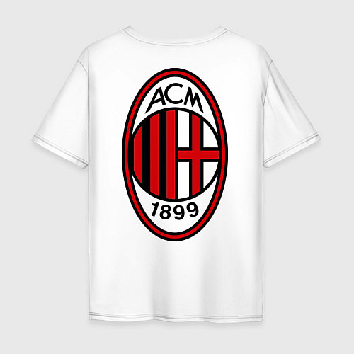 Мужская футболка оверсайз Milan ACM / Белый – фото 2