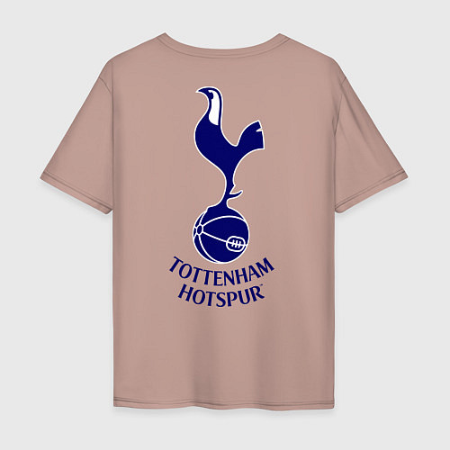 Мужская футболка оверсайз Tottenham FC / Пыльно-розовый – фото 2