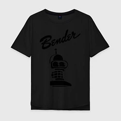 Мужская футболка оверсайз Bender monochrome