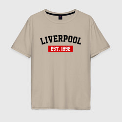 Мужская футболка оверсайз FC Liverpool Est. 1892