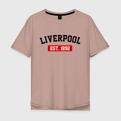 Мужская футболка оверсайз FC Liverpool Est. 1892