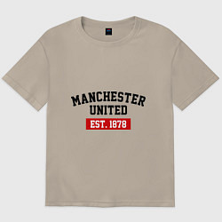 Мужская футболка оверсайз FC Manchester United Est. 1878