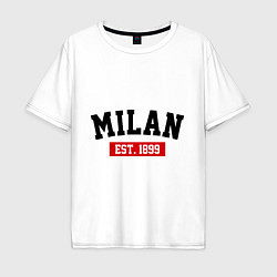 Мужская футболка оверсайз FC Milan Est. 1899