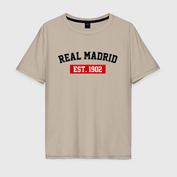 Мужская футболка оверсайз FC Real Madrid Est. 1902