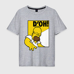 Футболка оверсайз мужская Homer D'OH!, цвет: меланж