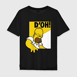 Мужская футболка оверсайз Homer D'OH!