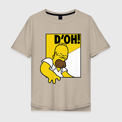 Мужская футболка оверсайз Homer D'OH!