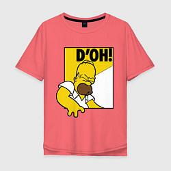 Мужская футболка оверсайз Homer D'OH!