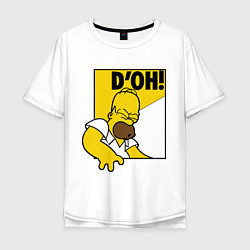 Мужская футболка оверсайз Homer D'OH!