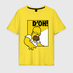 Мужская футболка оверсайз Homer D'OH!