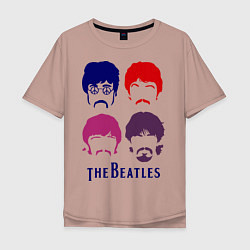 Мужская футболка оверсайз The Beatles faces