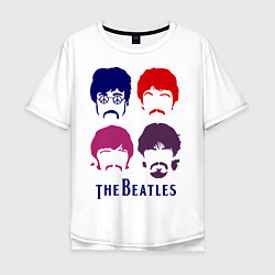 Мужская футболка оверсайз The Beatles faces