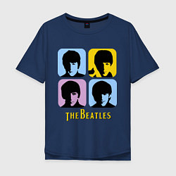 Мужская футболка оверсайз The Beatles: pop-art