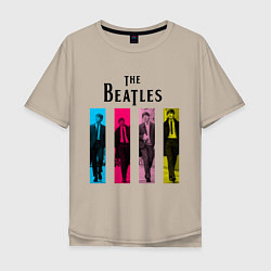Мужская футболка оверсайз Walking Beatles