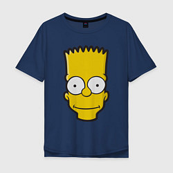 Мужская футболка оверсайз Довольный Барт