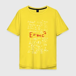 Мужская футболка оверсайз E=mc2