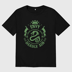 Футболка оверсайз мужская Envy: Deadly Sin, цвет: черный