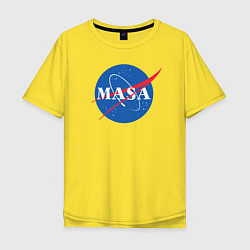 Футболка оверсайз мужская NASA: Masa, цвет: желтый