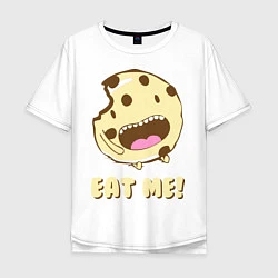 Мужская футболка оверсайз Cake: Eat me!