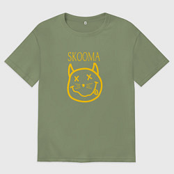 Футболка оверсайз мужская TES: Skooma, цвет: авокадо