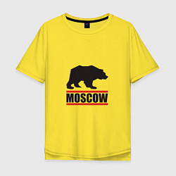 Мужская футболка оверсайз Moscow Bear