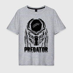 Мужская футболка оверсайз Predator Mask