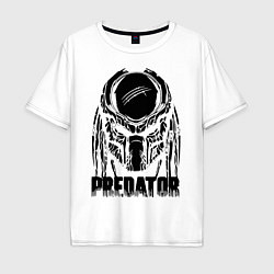 Мужская футболка оверсайз Predator Mask