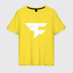 Футболка оверсайз мужская FAZE Symbol, цвет: желтый