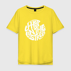 Футболка оверсайз мужская J-Hope: On the Street, цвет: желтый