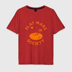 Мужская футболка оверсайз Flat Mars Society