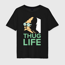 Мужская футболка оверсайз Zoidberg: Thug Life