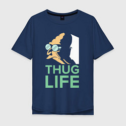 Мужская футболка оверсайз Zoidberg: Thug Life
