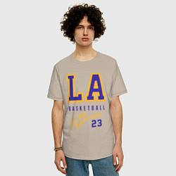 Футболка оверсайз мужская Lebron 23: Los Angeles, цвет: миндальный — фото 2