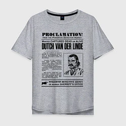 Мужская футболка оверсайз RDR II: Proclamation