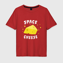 Мужская футболка оверсайз Space Cheese