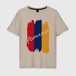 Мужская футболка оверсайз Armenia in my heart