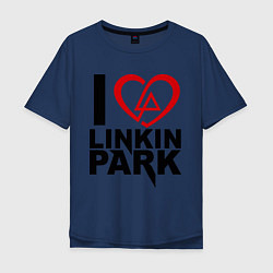 Мужская футболка оверсайз I love Linkin Park