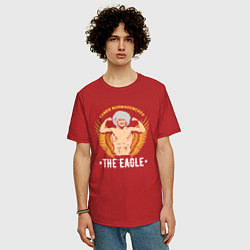 Футболка оверсайз мужская Khabib: The Eagle, цвет: красный — фото 2